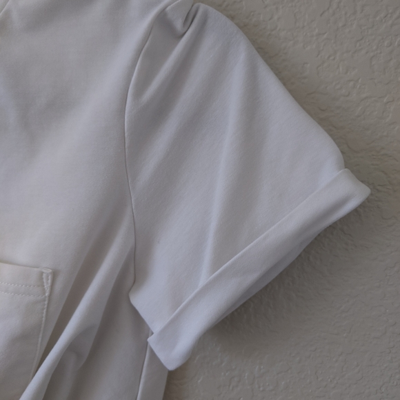 Walter Baker Small White Knot Front Crew Neck Tee Shirt - Picture 5 of 8